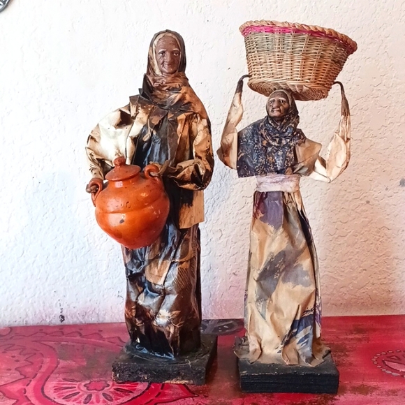 Accents Vintage Paper Mache Mexican Folk Art Figurines Decor Poshmark